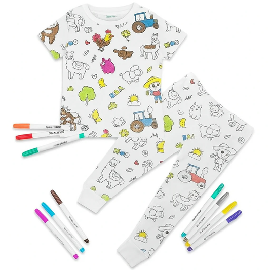 Pijamas para colorear : Permite que tu hijo transforme su imaginación en colores!